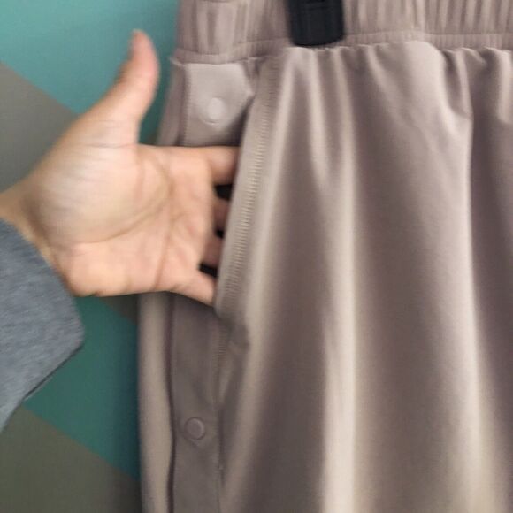 prAna Railay Skort XL 16 Willow Tan Snap Up Pocket Stretch Active Outdoor Skirt - Picture 9 of 11